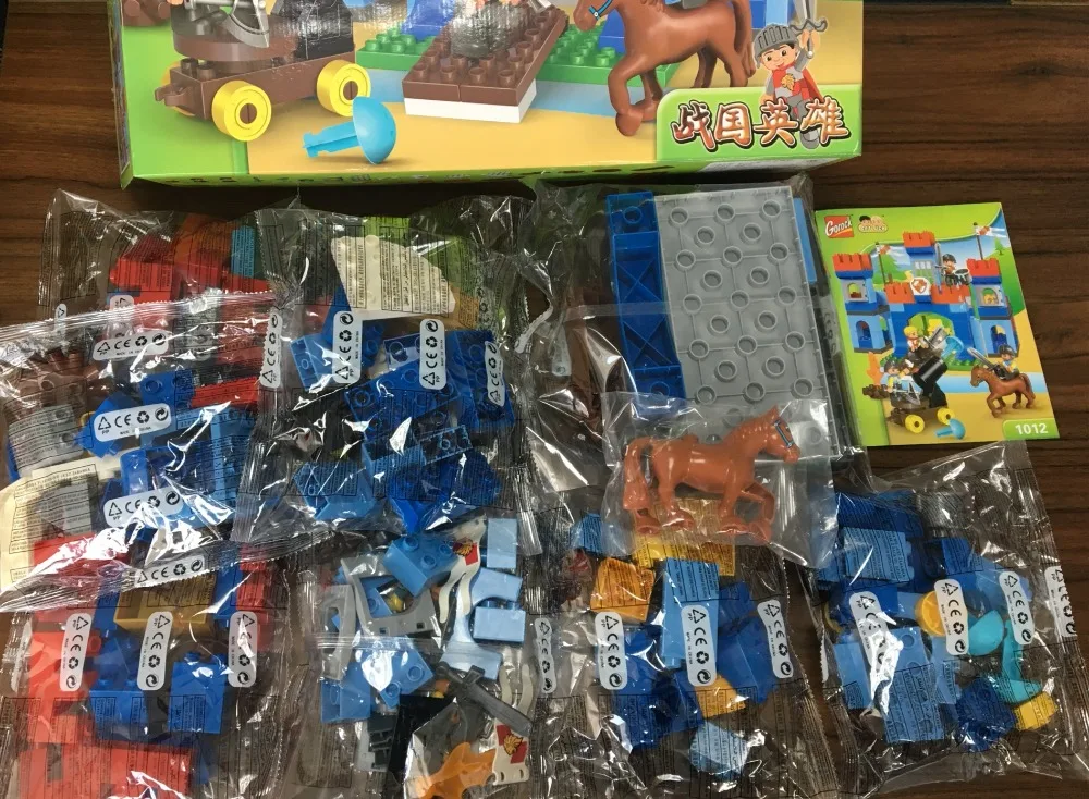 4 комплекта, Duplo, большие размеры, пиратские лодки, строительные блоки, Обучающие Детские игрушки, совместим с Duplo, сделай сам, Обучающие кирпичики город, серия War