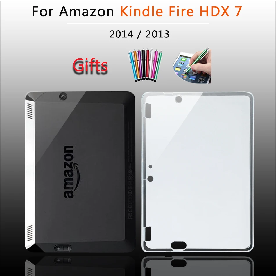 Fire HDX 7 HDX7 Силиконовый чехол для Amazon Kindle 6 7 8 10/Kidle электронных книг Kindle Paperwhite, на возраст 1, 2, 3, 4, чехол Обложка для Amazon Kindle Fire/Kindle Fire Hd 10 8 HD10 HD8 HD7 HD6 сумки - Цвет: Fire HDX 7 HDX7