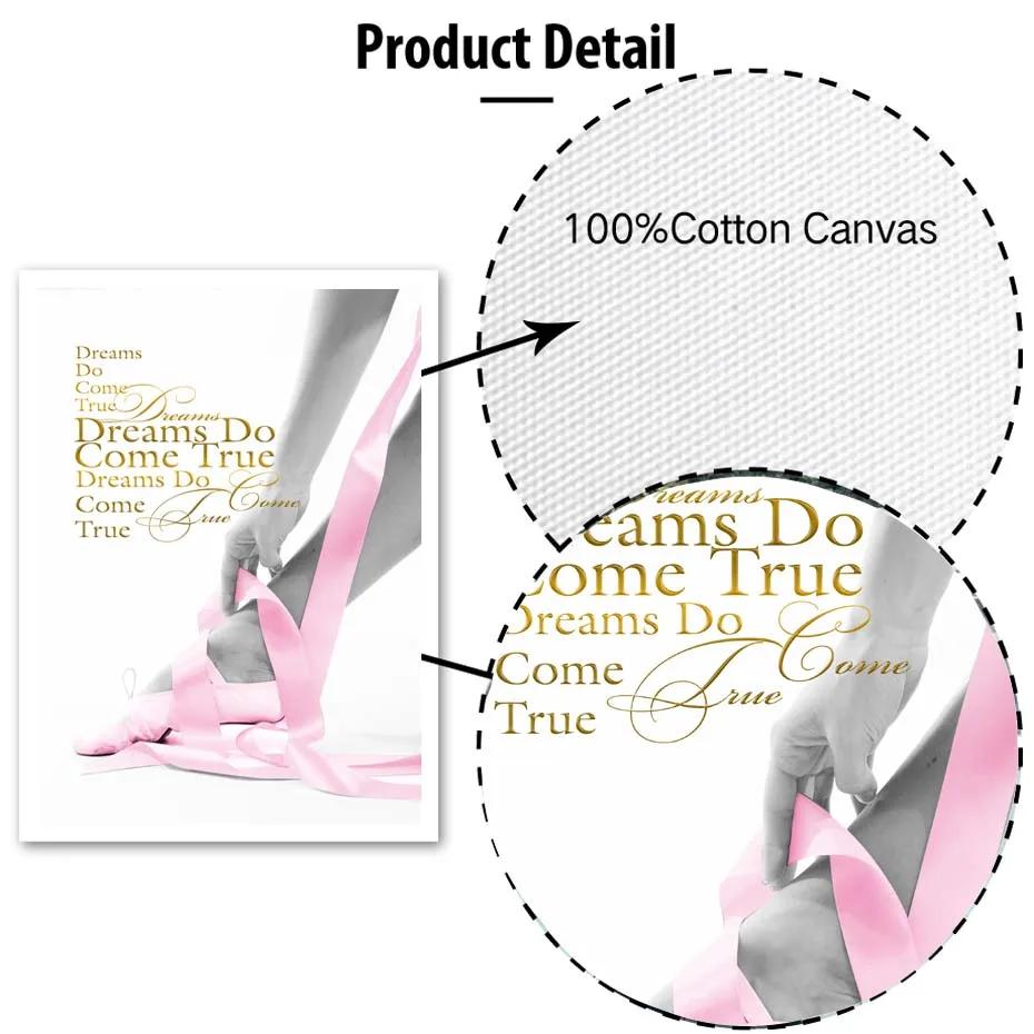 Скандинавские постеры печатные мотивационные цитаты Картина на холсте сны