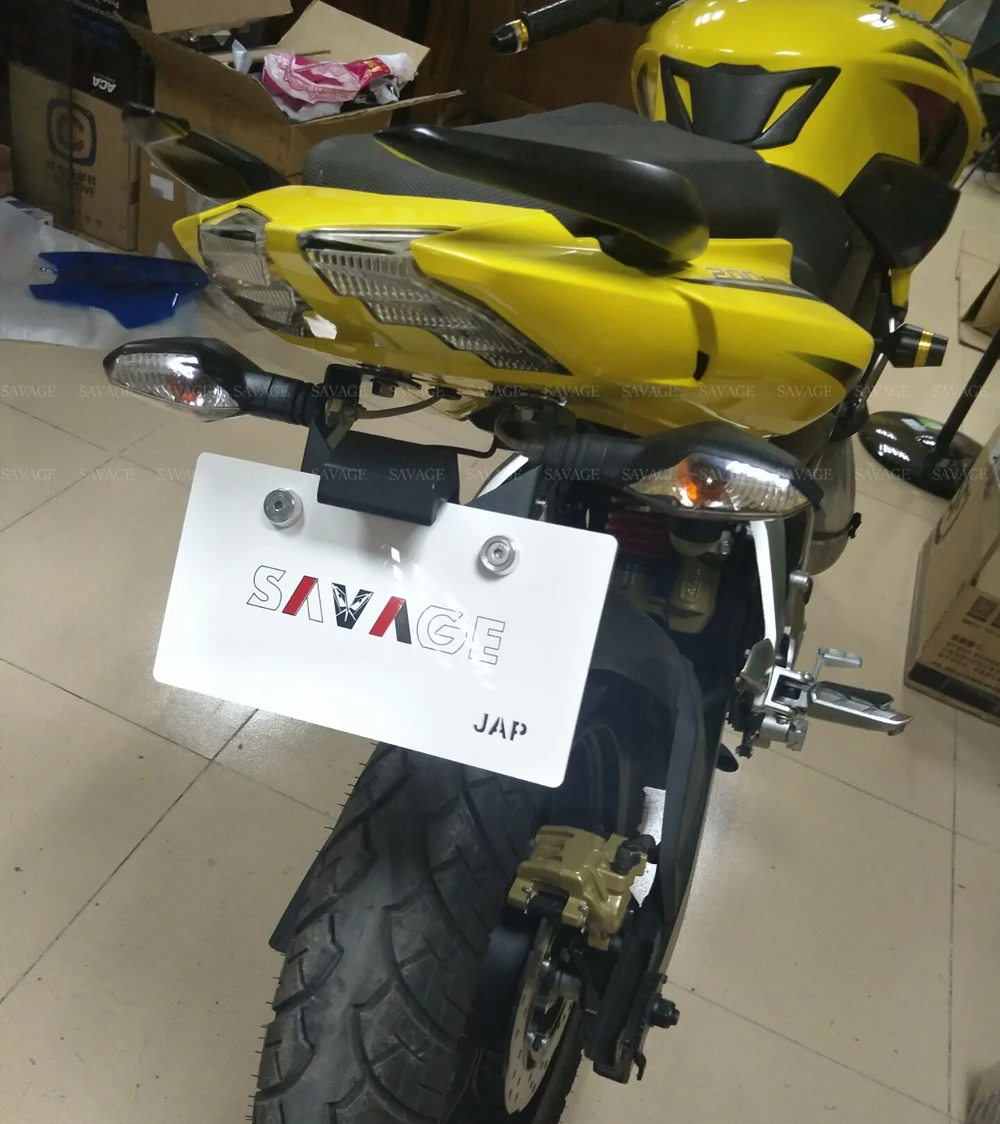 Держатель рамки номерного знака для Bajaj Pulsar 200NS 180NS 150NS 135NS 200/180/150/135 NS кронштейн