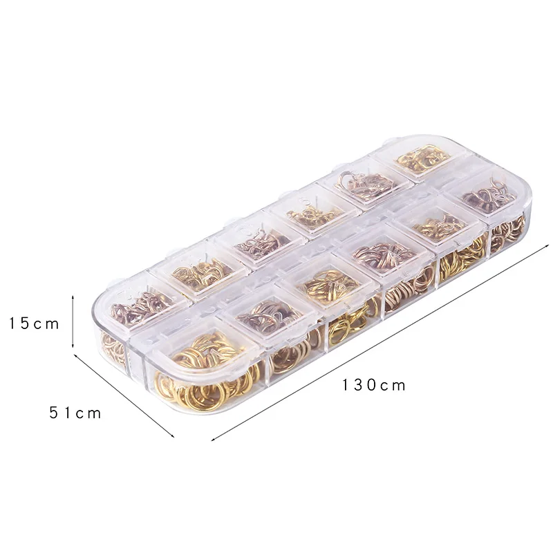 4/5/6/8/10mm 1424pcs Closed loop Handmade Combination Suit DIY Fashion Jewelry Findings Making Box Tool BeadsAccessories | Украшения и
