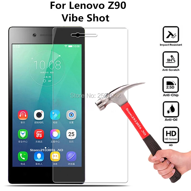 

20PCS Tempered Glass for Lenovo Vibe Shot Z90 A40 Z90-7 Z90-3 Shot Vibe Max Screen Protector Film Case for Lenovo Z 90 A 40