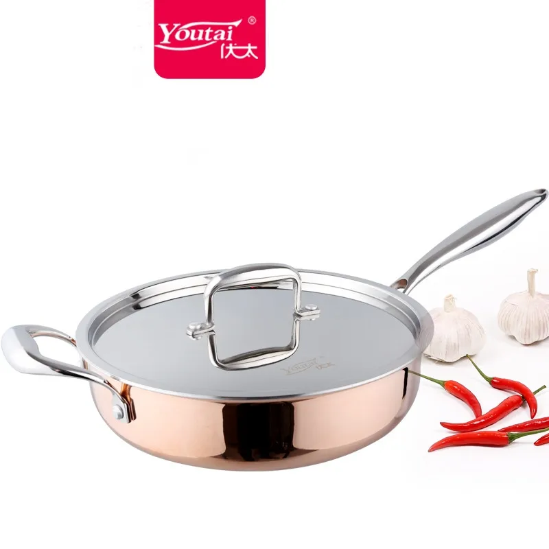 Youtai 26 см/3.7l из нержавеющей стали с антипригарным нет сажи покрытие пятислойный