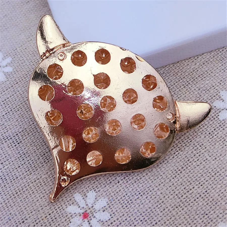 Pf фокс глава горный хрусталь аппликация flatback исправлений ремесел для телефона