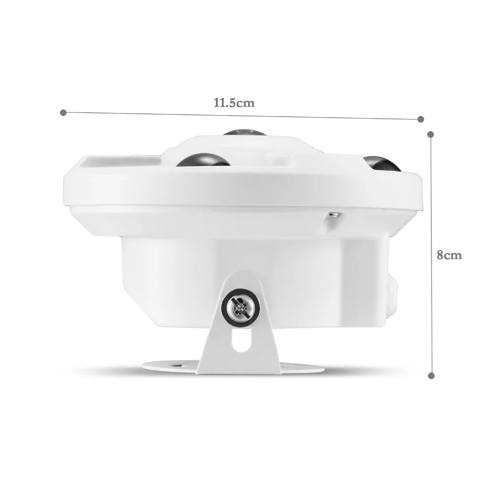 Gadinan H.265 IP камера Аудио Микрофон 1,7 мм Рыбий глаз объектив 5MP 4MP 2MP панорамный ONVIF наблюдения открытый Xmeye может DC12V/POE 48V