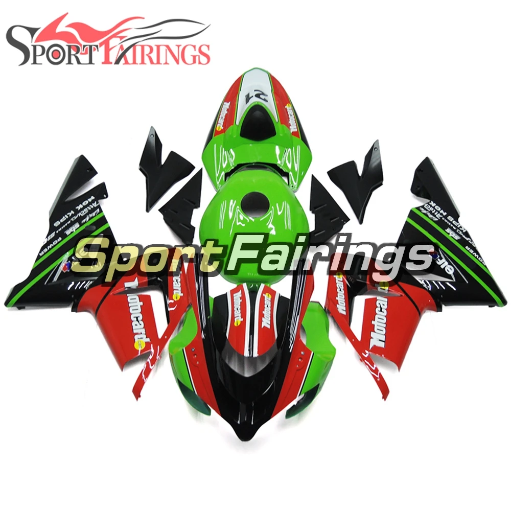

Bodywork for Kawasaki ZX-10R 2004 2005 ABS Plastic Injection Panels Motorcycle Fairings ZX-10R 04 05 Body Kits Red Black Green