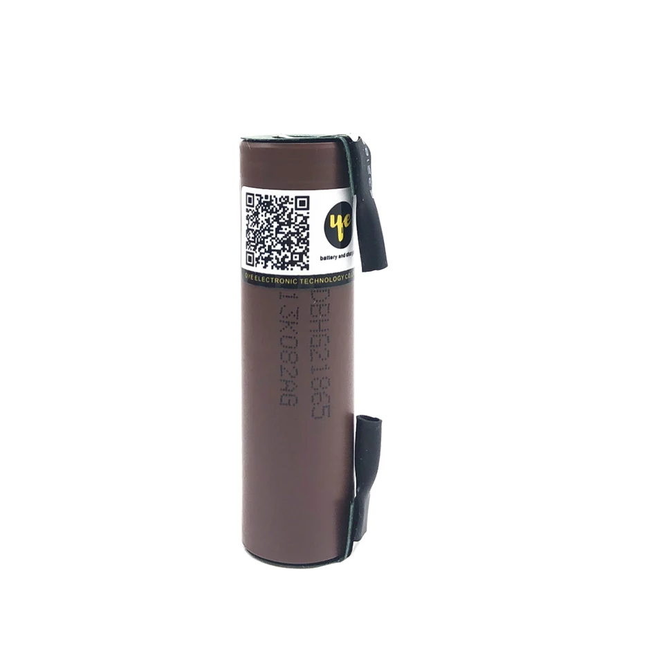 Аккумулятор 18650 HG2 3000mAh с полосками, припаянные батареи для отверток 30A высокий сток+ DIY никель inr18650 hg2