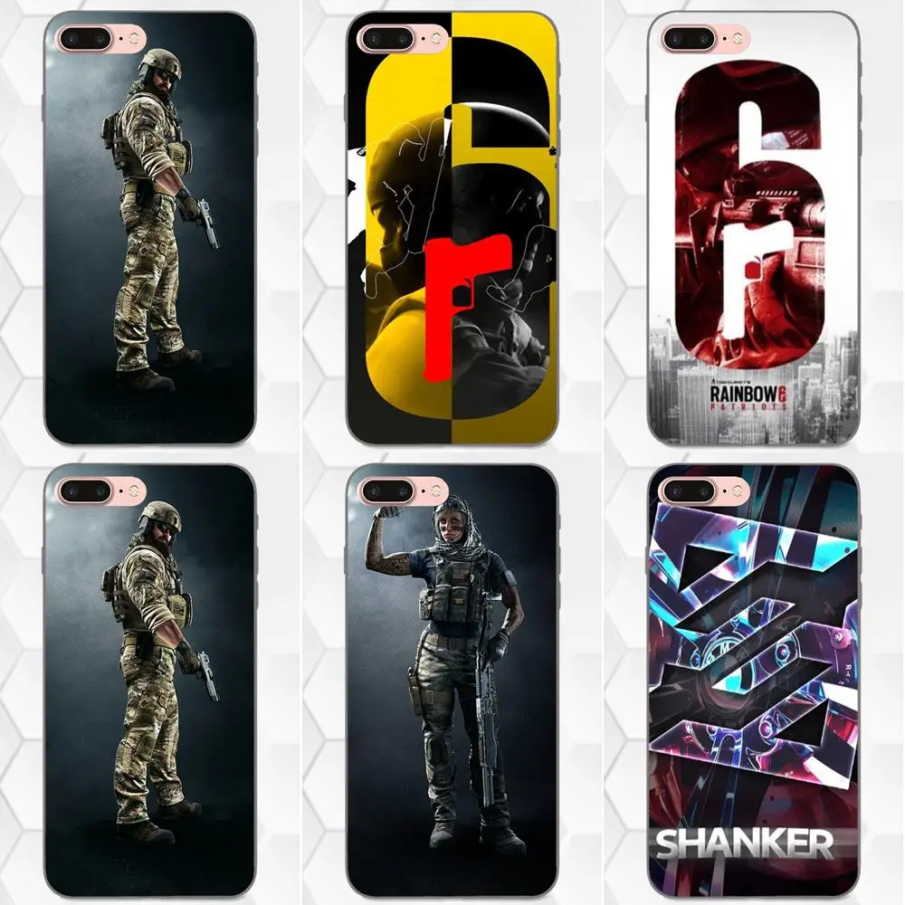 Тонкий чехол для Huawei Y3 Y5 II Y6 Y7 Y9 nova 2 Plus 2S 3i 4 Lite Prime 2017 2018 2019 Rainbow Six Siege|Бамперы| |