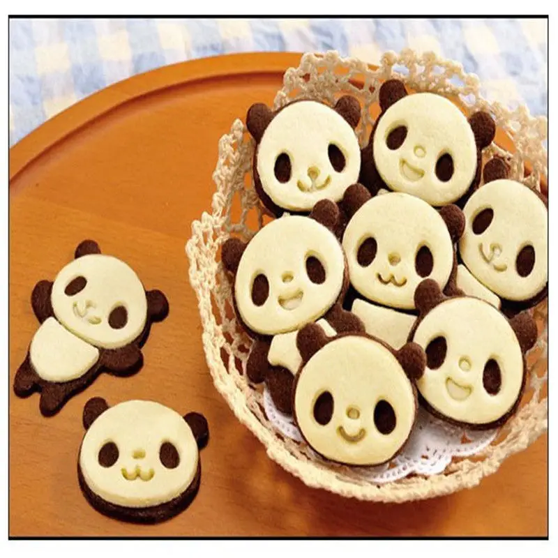4 шт./компл. панда сэндвич печенья Резак прессформы хлеб торт Кондитерская Форма