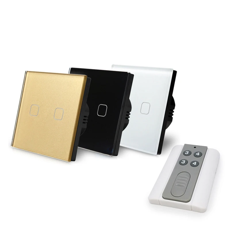 Новинка 2 х клавишный одноканальный беспроводной светильник с дистанционным