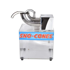 Double Blades Commercial Ice Crusher Shaver Snow Cone Making Machine 200W stainless steel Material 180kg /h ZY-SB130 110V/220V