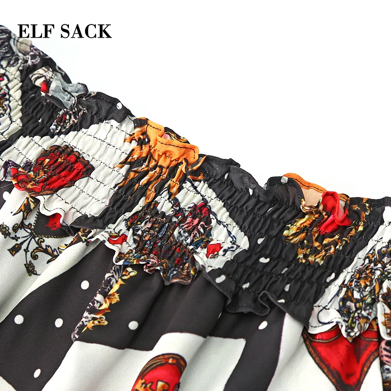 Женский комплект с шортами ELFSACK Белый свободный пляжный топом открытыми плечами