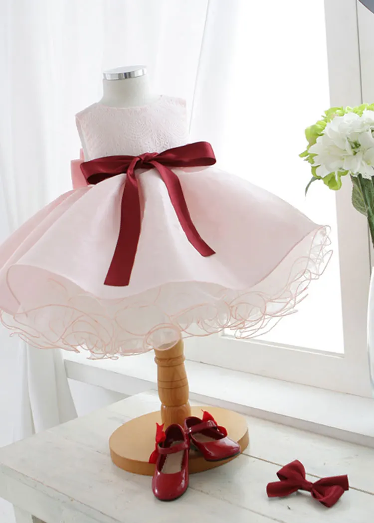 Платье для крещения маленьких девочек наивысшего качества платье дня рождения