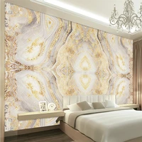 vintage non woven 3d luxurious golden marble pattern murals waterproof wall paper of walls for living room office background dec