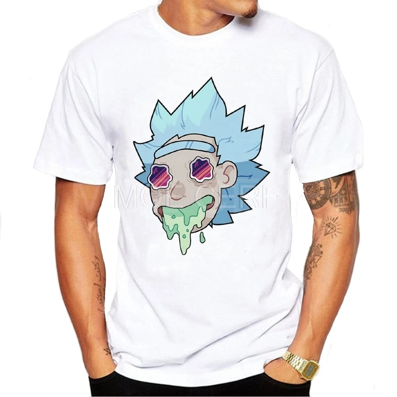 Рождественская футболка Rick and Morty, новинка года, аниме стиль, 3D футболка с круглым вырезом и короткими рукавами, футболка для поклонников, Рик Морти, s D5-4