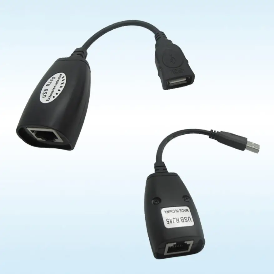 Новинка USB адаптер удлинитель UTP для одного кабеля RJ45 Ethernet CAT5E 6 до 150 футов July20 #2|utp