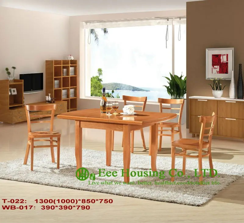 T 022 WB 018 роскошный Твердый обеденный стул стол из массива дерева с