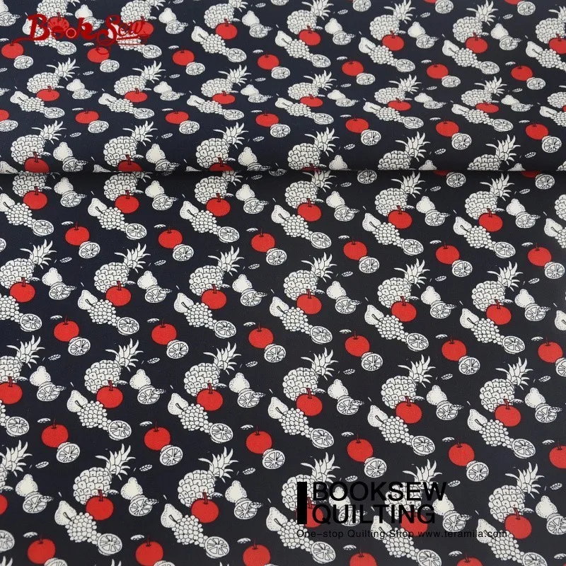 Хлопчатобумажная ткань для переплетения книг поплин с изображением маленьких