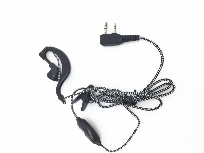 6 шт. белый вязаный провод наушники для baofeng UV5R BF888S UV82 kenwood quansheng wouxun UV8D радио |