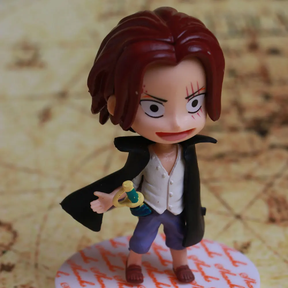 6 Шт. Аниме ONE PIECE Lufy Шанкс Багги Alvida Mihauk Ace Фигурку Куклы Модель Коллекция Фигура