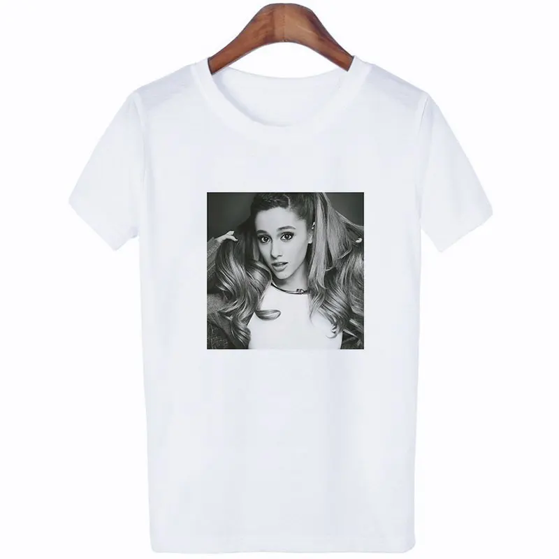 Женская одежда летняя новая футболка Ariana Grande модная хипстерская футболка для отдыха Harajuku Эстетическая уличная женская футболка