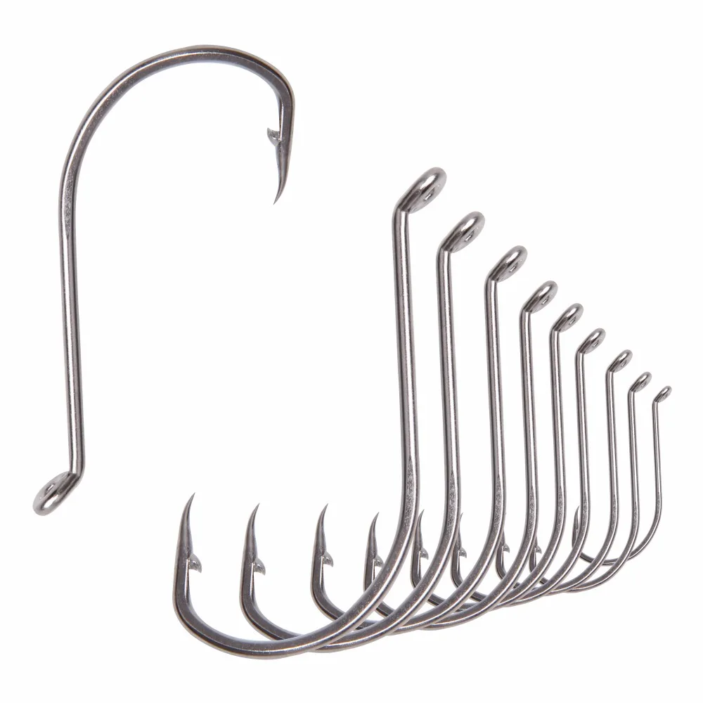 Легко ловить 20 шт 92554 рыболовные крючки из нержавеющей стали белый офсетный