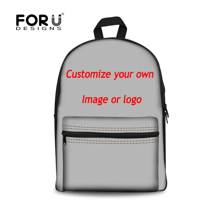 custom FORUDESIGNS/женский рюкзак с объемным животным, милый рюкзак с принтом кота для подростков, девочек, студентов колледжа, женский рюкзак - Цвет: custom
