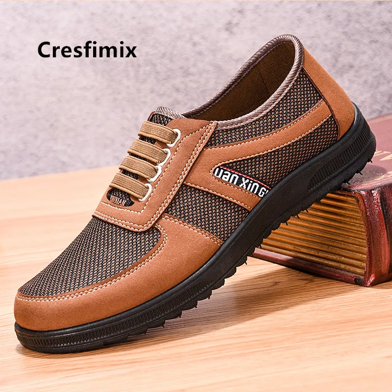 Cresfimix chaussures hommes/мужская повседневная Высококачественная дышащая обувь без