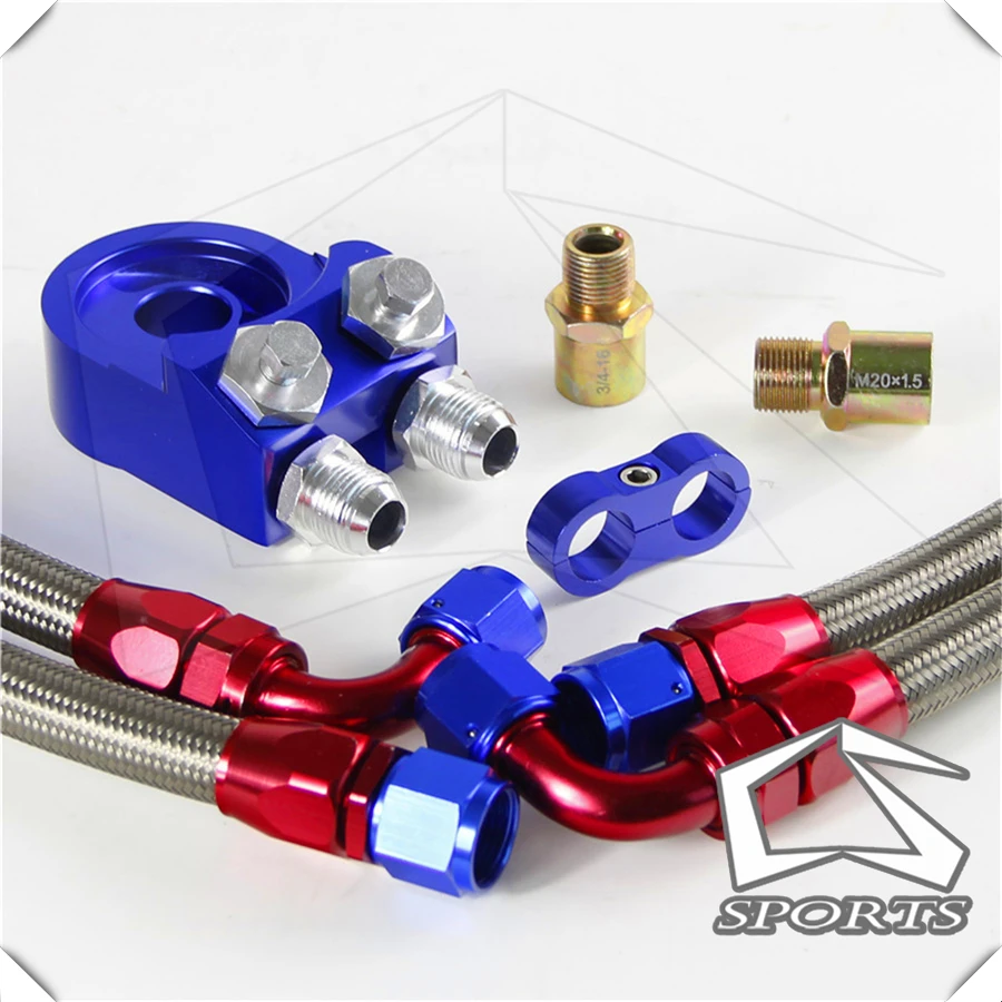 7 ROW AN-10AN UNIVERSAL OIL COOLER+SS Braided Hose kit | Автомобили и мотоциклы
