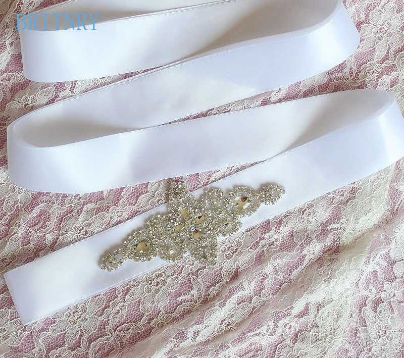 BRITNRY/Лидер продаж стразы пояс для свадебного платья с кристаллами дешевые в
