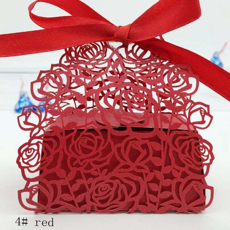 Коробка для конфет коробка Подарочная из шоколадной бумаги Роза украшения дня