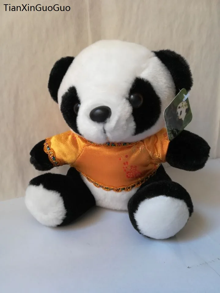 

Милая плюшевая игрушка панда размером около 18 см, костюм Тан, мягкая кукла панда, детская игрушка, рождественский подарок, b1428