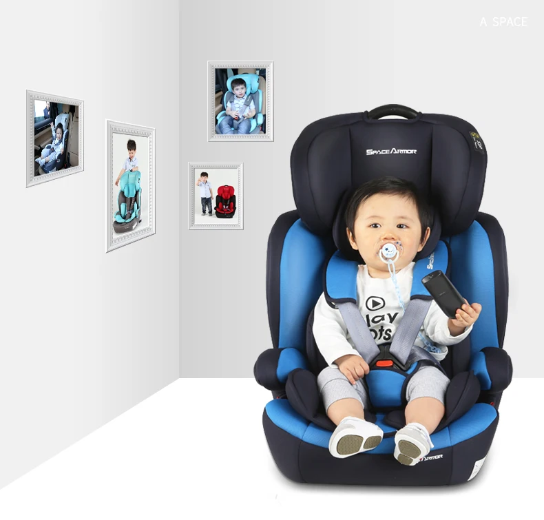Детское автокресло Isofix двойной Интерфейс детское безопасное сидение От 0 до 12 лет Портативный автокресло 5-точечный ремень безопасности восемь регулировкой по высоте