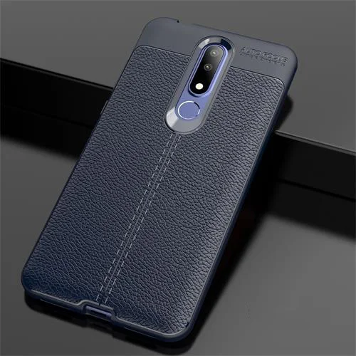 Blue Чехлы для Nokia 3,1 Plus, роскошная кожа, силикон, мягкий ТПУ, задняя крышка, аксессуар на Nokia3.1, чехлы, Coque Fundas для Nokia 3 - Цвет: Blue
