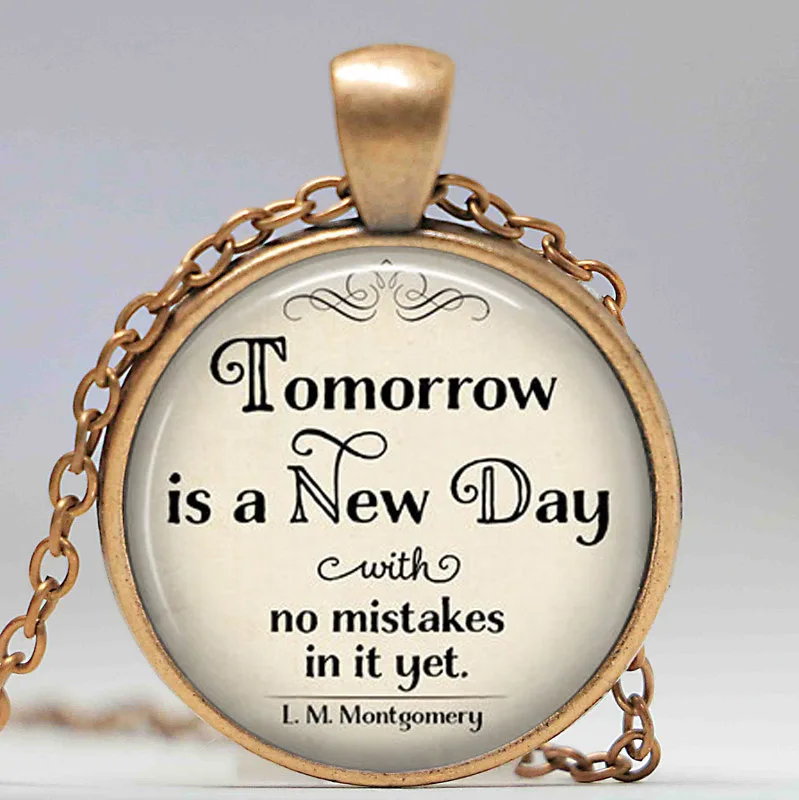 (1 шт./лот) завтра-новый день без ошибок в нем ожерелье L. М. Ювелирные изделия