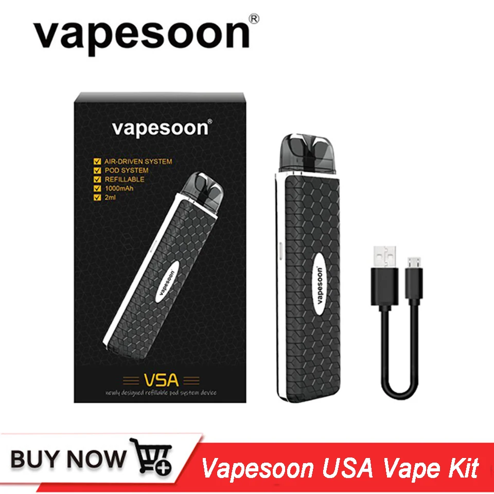 Оригинальный vapesoon VSA Kit электронная сигарета mini Vape pen нагрева 1000 мАч встроенный