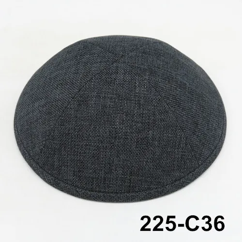Если покупатель более 5 лотов(50 шт) будет скидка 10% Kippot Kippa Kippah Skullies Burlap 19 см yarmulkejean hat Skull - Цвет: 225C36
