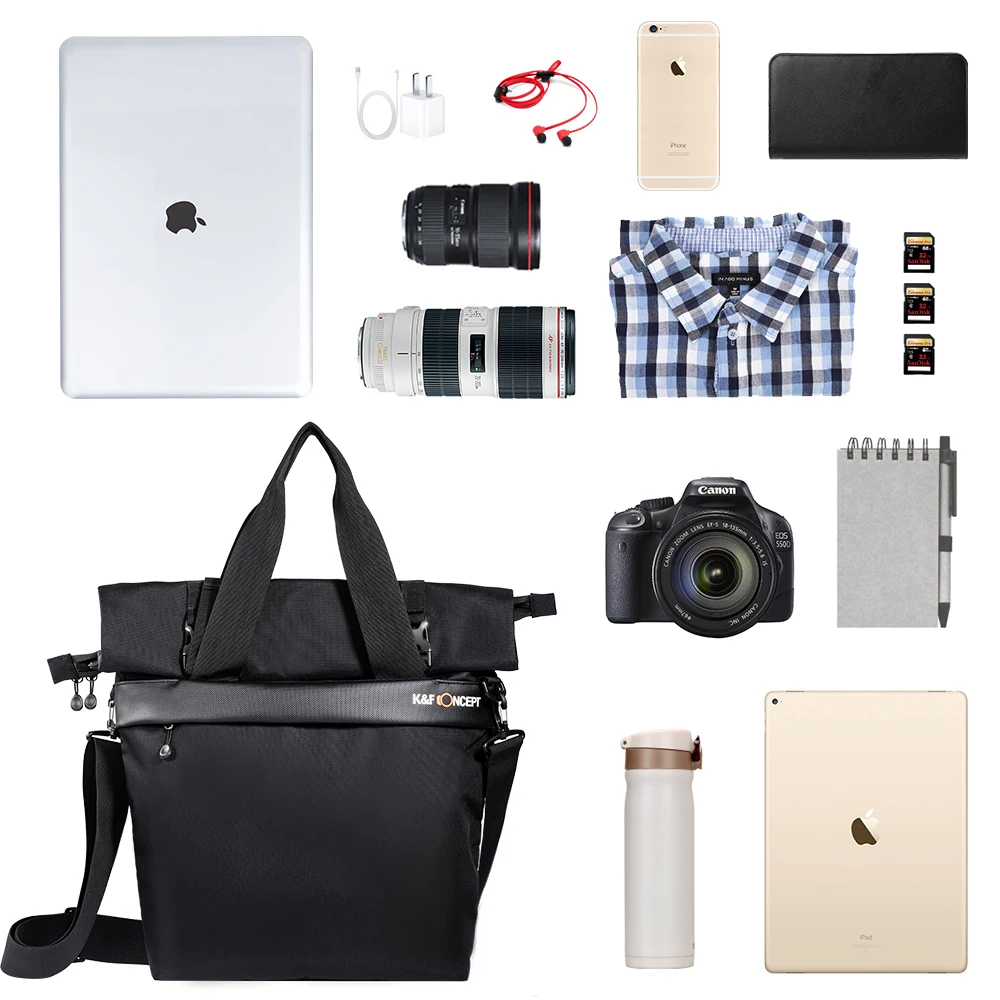 K & F Concept 3 way Camera сумка через плечо DSLR Сумка водонепроницаемая для объектива камеры