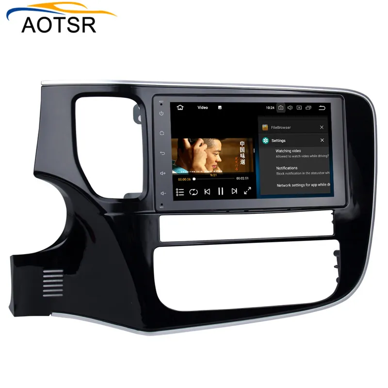 Android 8,0 автомобильный dvd радио плеер для MITSUBISHI Outlander- gps навигация автомобильный мультимедийный стерео головное устройство с 8 ядрами