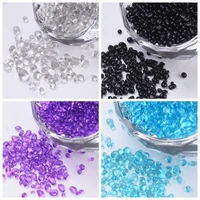 450gbag 25x23x23mm glass seed no hole jewelry making accessories diy beads dyed transparent colours no holeundrilled chip