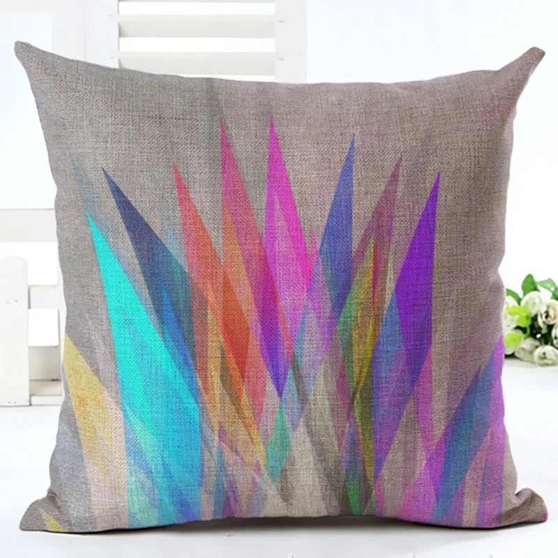 Новый Дизайн Мода Стиль Красочные Полосы Throw Подушка Обложка Home Decor Печатных