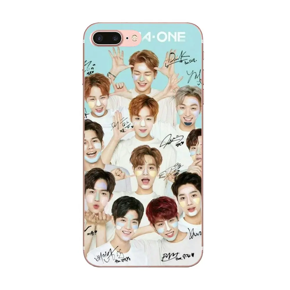 Мягкий ТПУ Роскошный корейский певец Wanna One Pattern для Sony Xperia Z Z1 Z2 Z3 Z4 Z5 compact Mini M2 M4 M5 T3