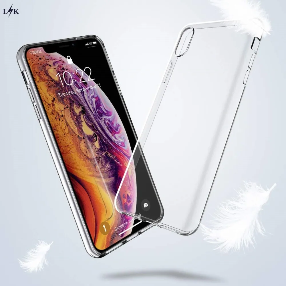 Для LK iPhone XS Max случае ультра [тонкий] устойчивое к царапинам ТПУ Резиновая мягкая
