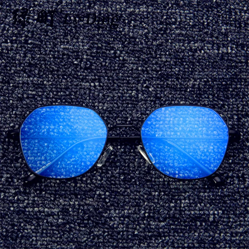 PLINTH Brille Okuma Gozluk Retro Cat Ears Metal Flat Mirror Trend Myopia Glasses Frame Polygon Literary Kickoff | Аксессуары для