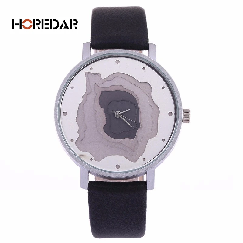 Креативный 3D Дизайн Женские часы 2018 Топ люксовый бренд женские наручные высокого