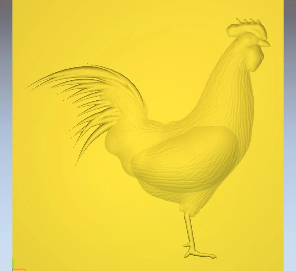 3d модель рельеф для ЧПУ в формате STL файл петух|3d model relief|3d relief modelfor cnc |