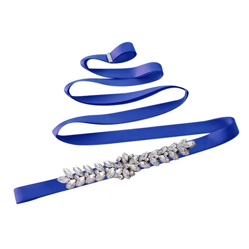royal blue TRiXY S69, женские Стразы, пояс для невесты, свадебное платье, ремень, аксессуары для свадьбы, подружки невесты, пояс для невесты - Цвет: royal blue