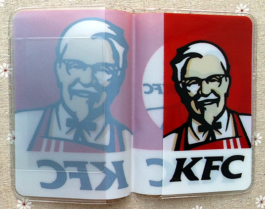New High quality PVC passport Cover ID Credit Card business - Holders for travel -KFC pattern | Багаж и сумки