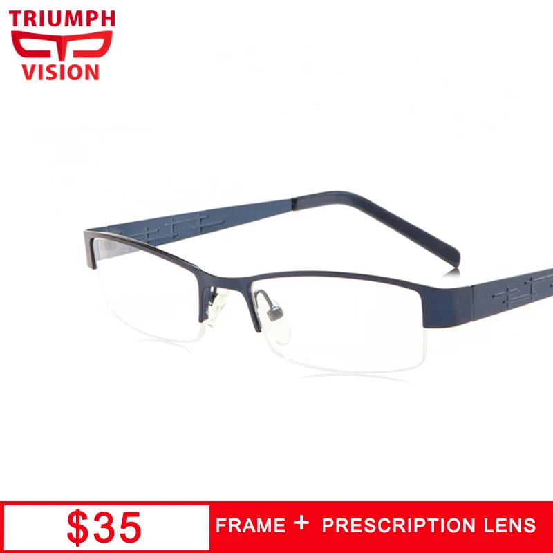 

Мужские Рецептурные очки TRIUMPH VISION, прозрачные линзы для чтения, очки для близорукости, очки для дальнозоркости