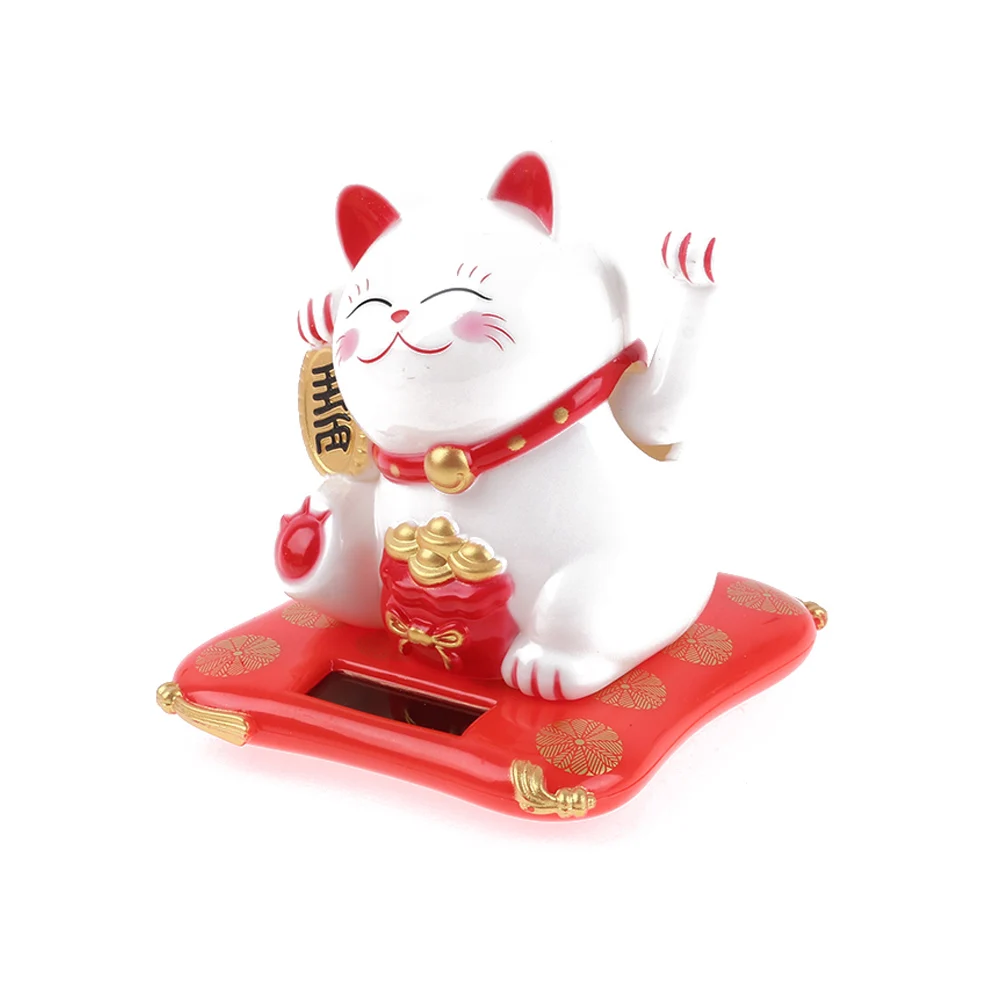 1 шт. модные Фортуны кошки на солнечных батареях Maneki приветственные счастливые манящие лапы развевающиеся домашний офис Ресторан Декор ремесла